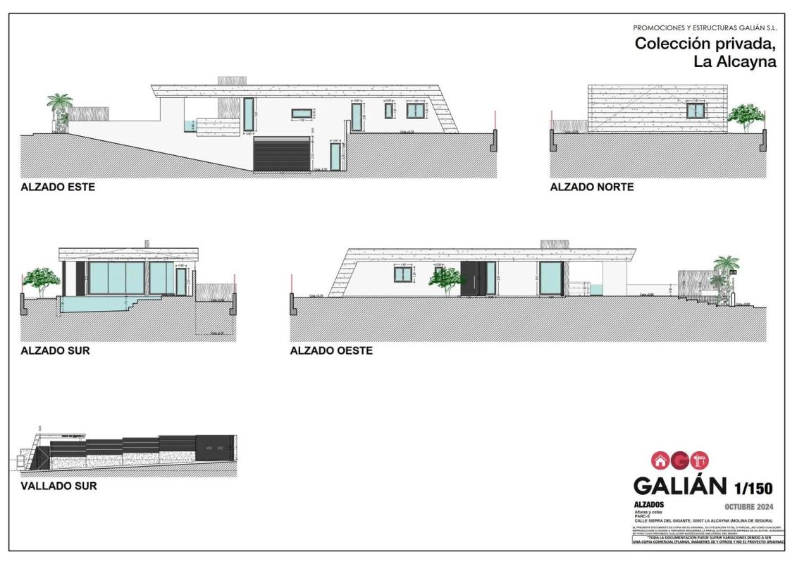 Obra nueva VIVIENDA UNIFAMILIAR AISLADA EN LA ALCAYNA en Molina de Segura (Revista) plan 2