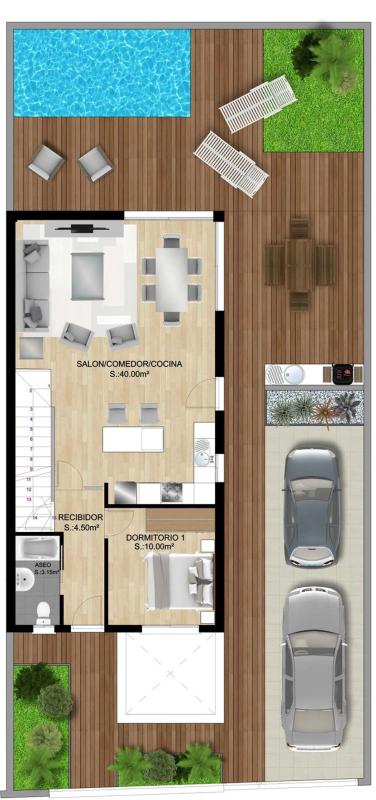 Venta de chalet independiente en Calle Cronista Luis Dominguez Diaz s/n, Águilas
plan 1