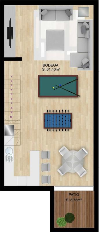 Venta de chalet independiente en Calle Cronista Luis Dominguez Diaz s/n, Águilas
plan 3