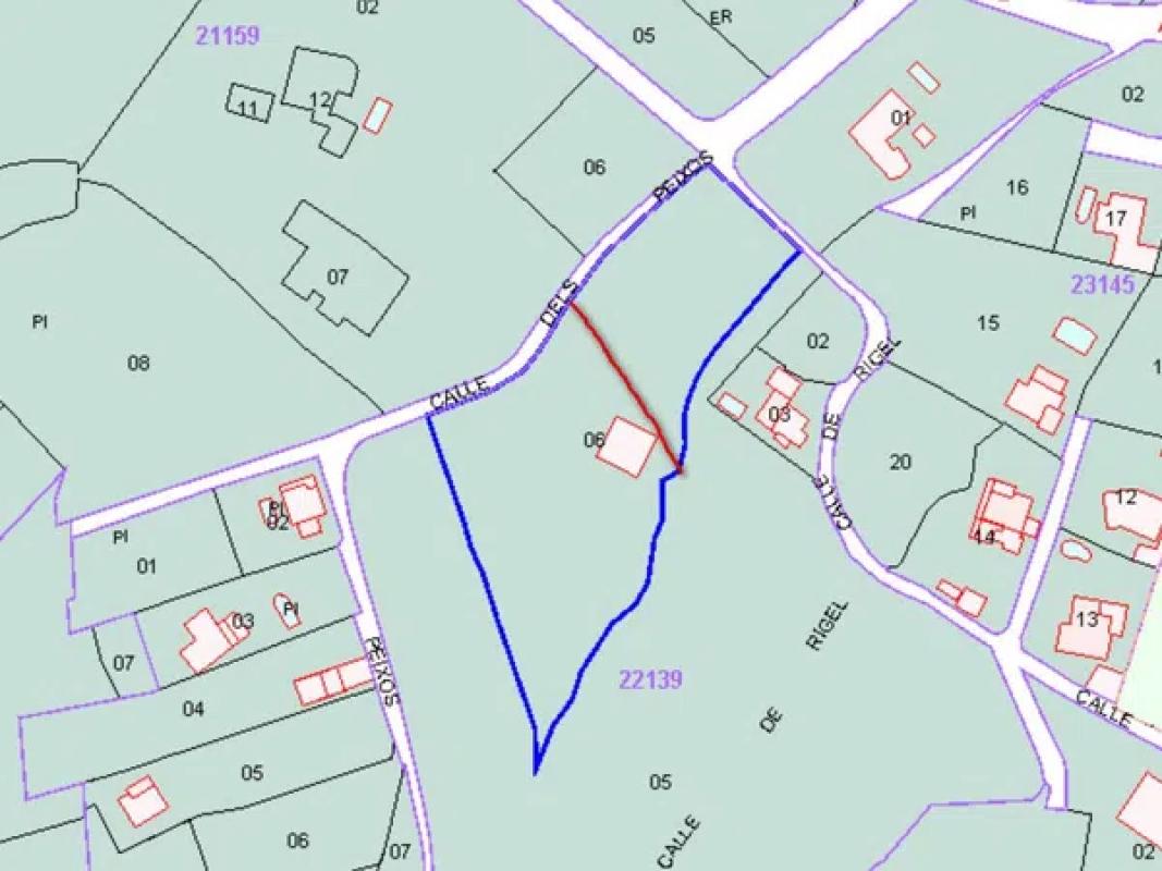 Land for sale in Denia, Alicante plan 1