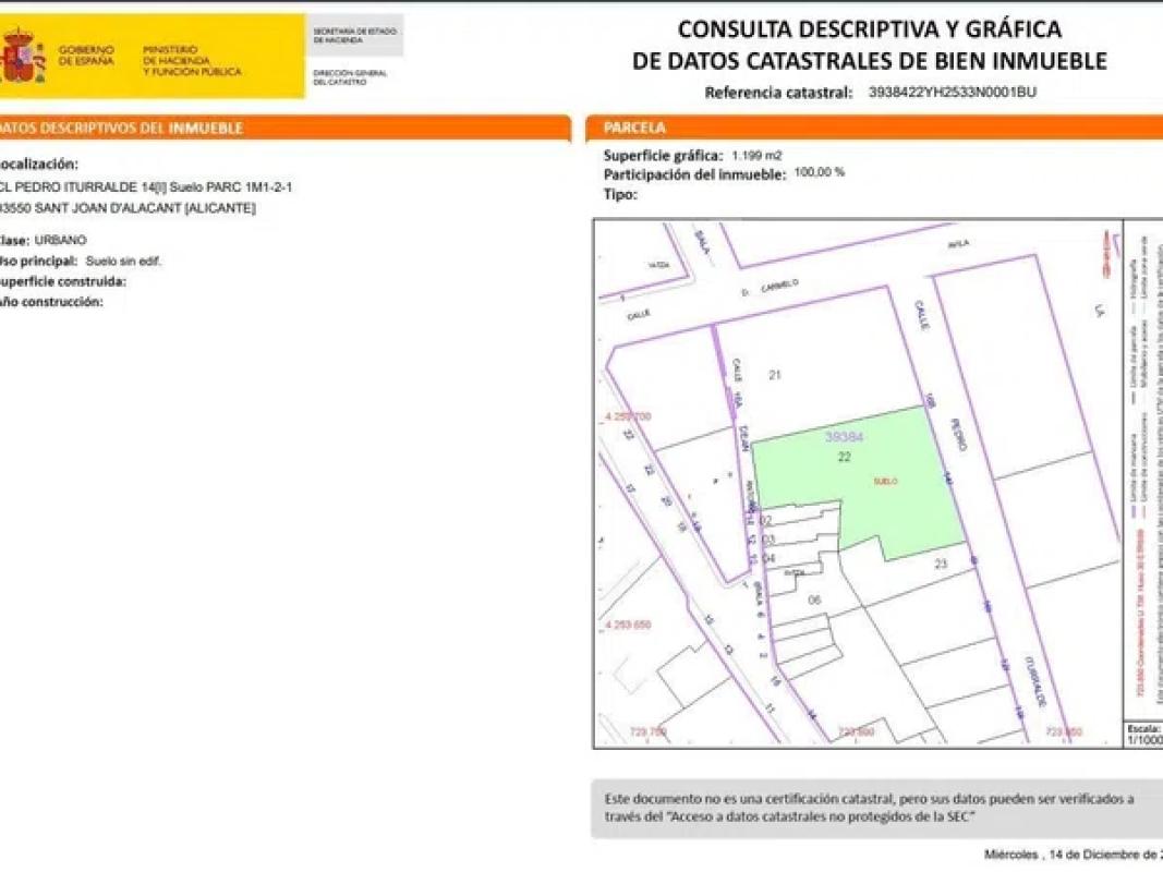 Terreno en venta en Alicante / Alacant, Alicante plan 2