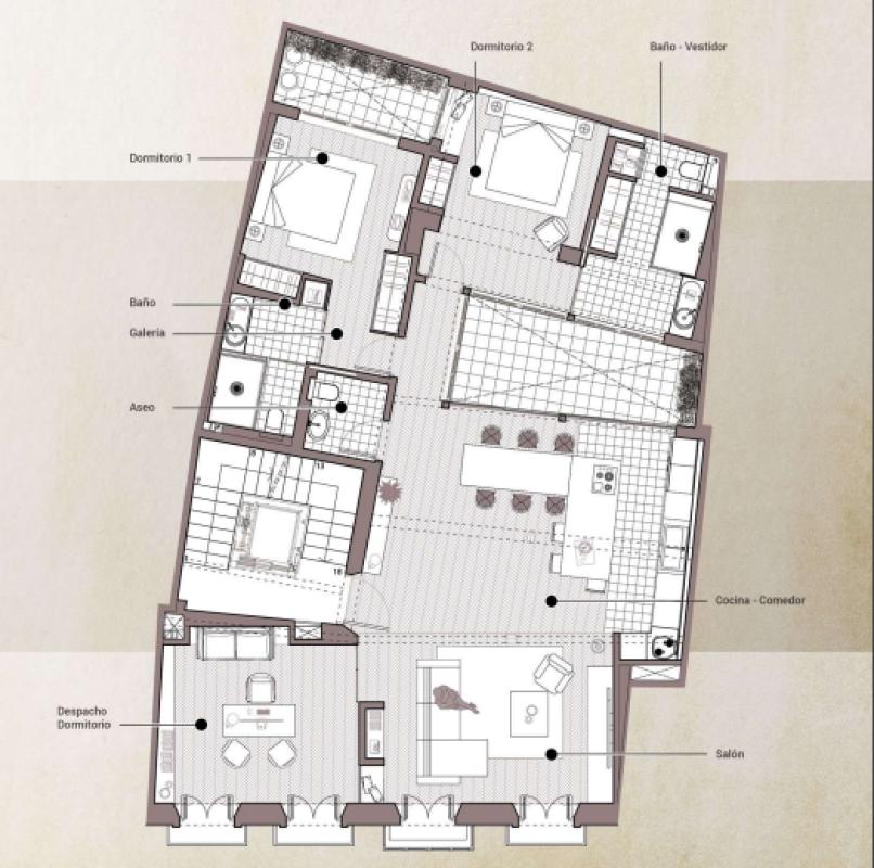 New construction Santa María 23 in Málaga plan 2