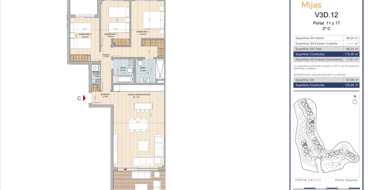 Новостройка Célere Vitta Nature в Михас plan 2
