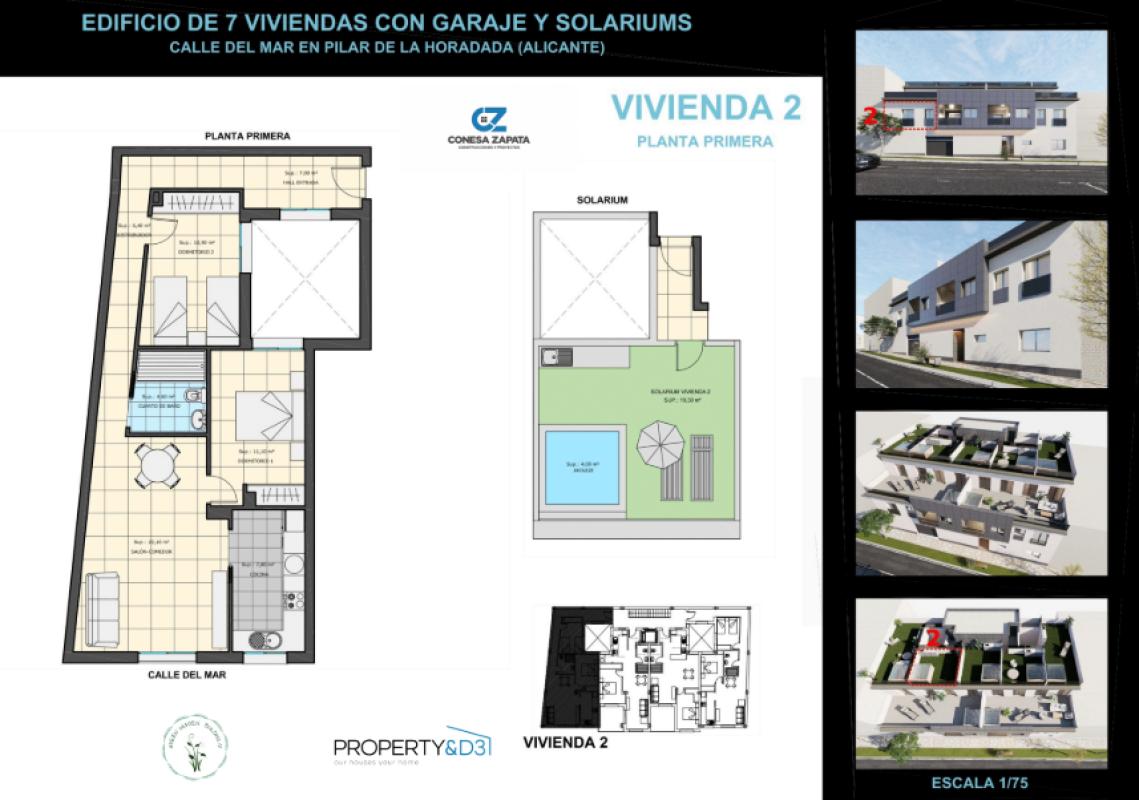 Obra nueva Green Garden Building IV en Pilar de la Horadada (Revista) plan 1