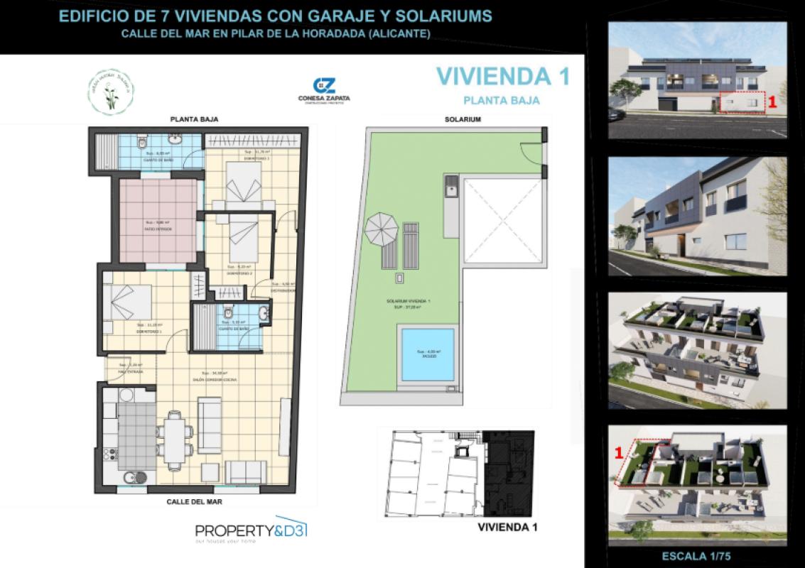 Obra nueva Green Garden Building IV en Pilar de la Horadada (Revista) plan 2