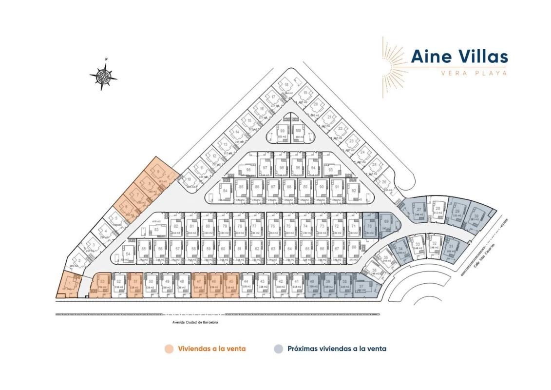 Sprzedaż niezależnego domku jednorodzinnego w Ciudad de Barcelona s/n, Wera plan 1