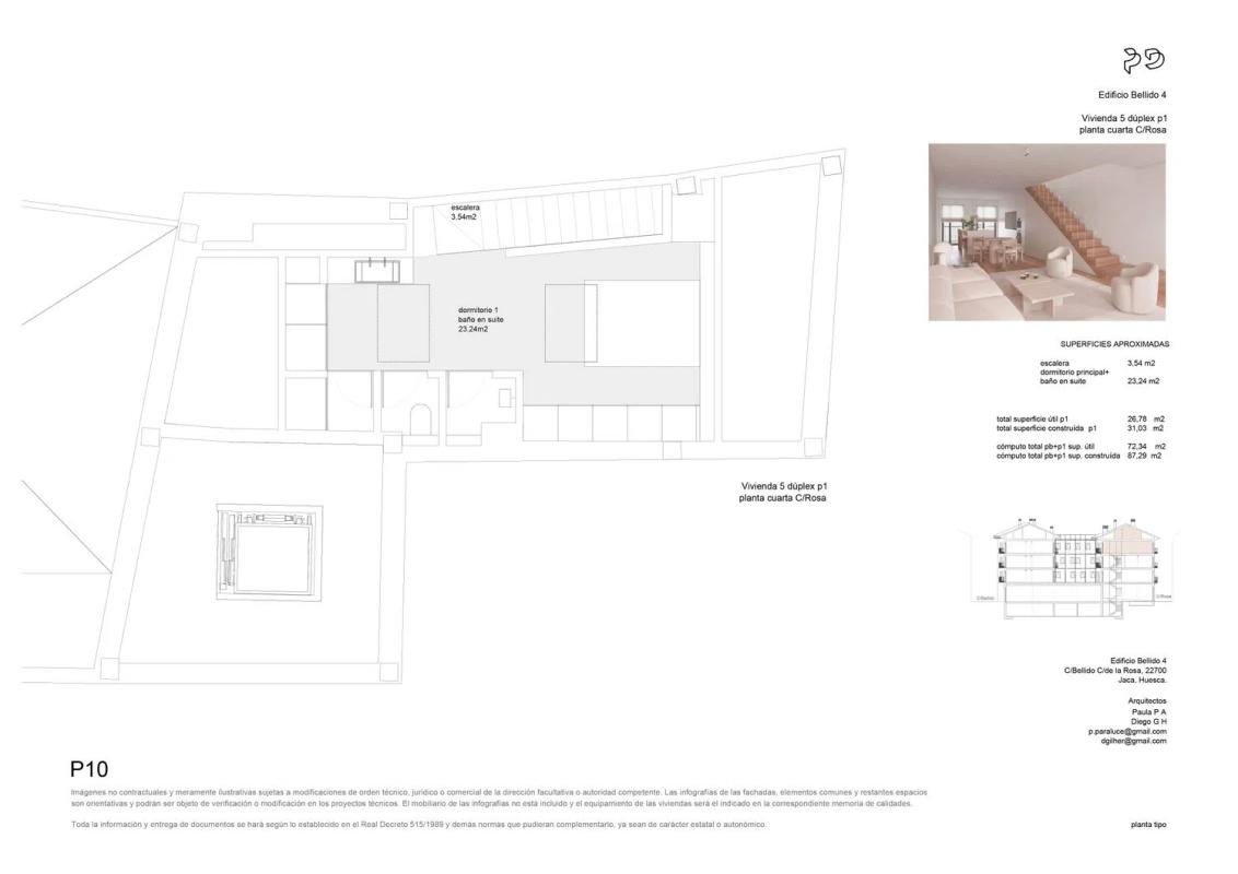 Obra nueva EDIFICIO BELLIDO 4 en Jaca (Revista) plan 5