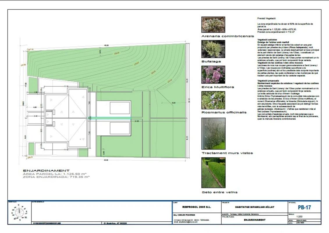 Obra nueva América (Can Parellada) en Terrassa (Revista) plan 5