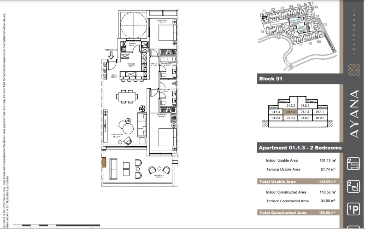 Venta de piso en Calle Casas del Padrón, 7, Estepona
 plan 1