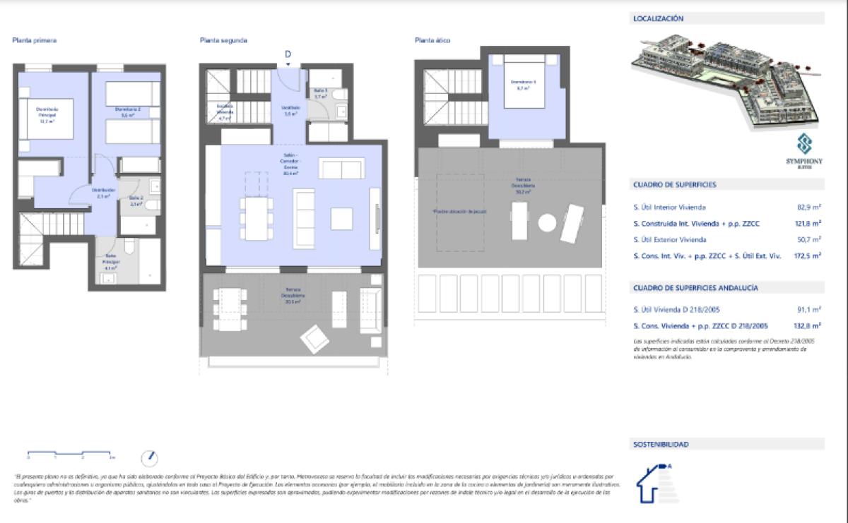 Penthouse sale in  Calle Islas Caimán, Estepona plan 2