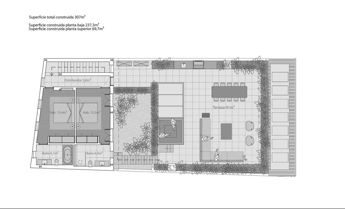 Obra nueva Villa Delma-Establiments en Palma de Mallorca (Revista) plan 3