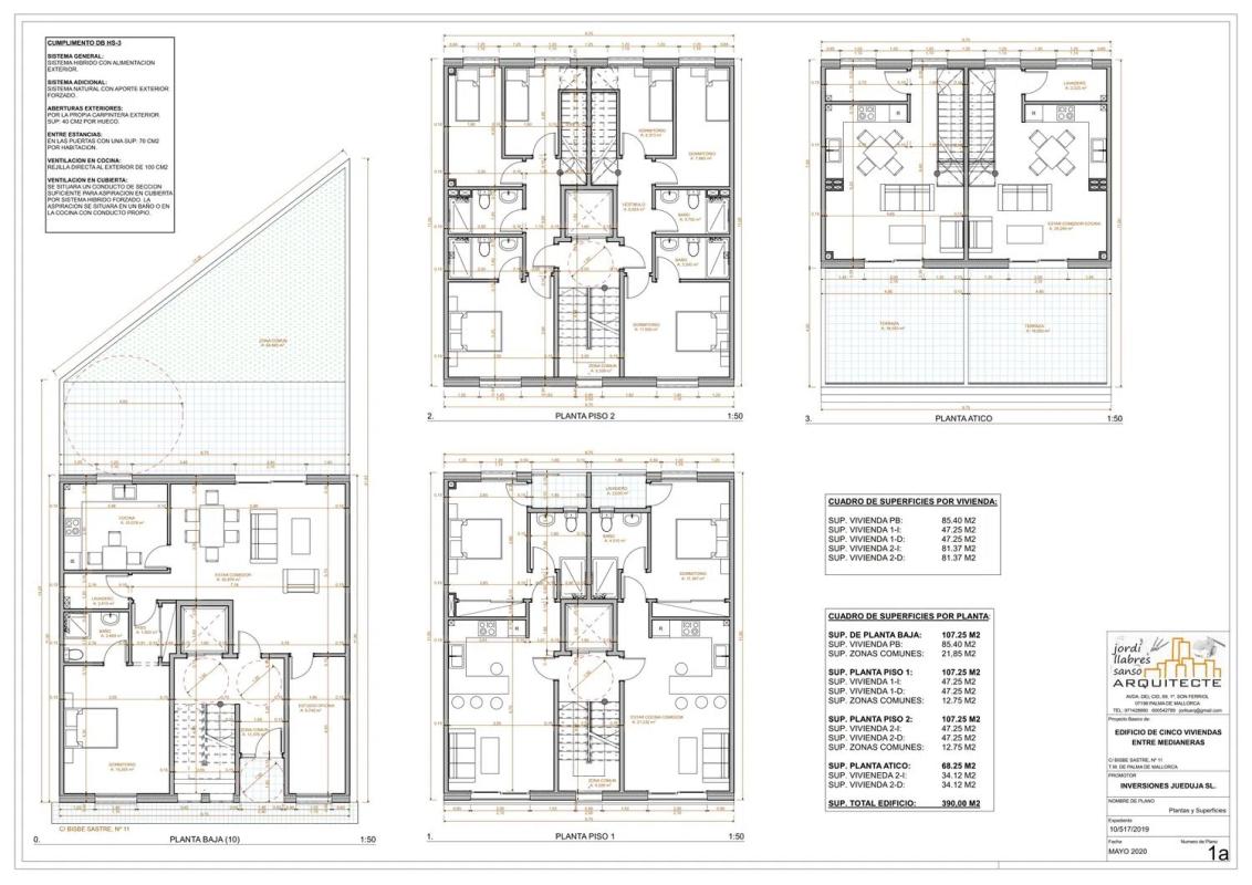 Obra nueva BISBE SASTRE 11 en Palma de Mallorca (Revista) plan 1