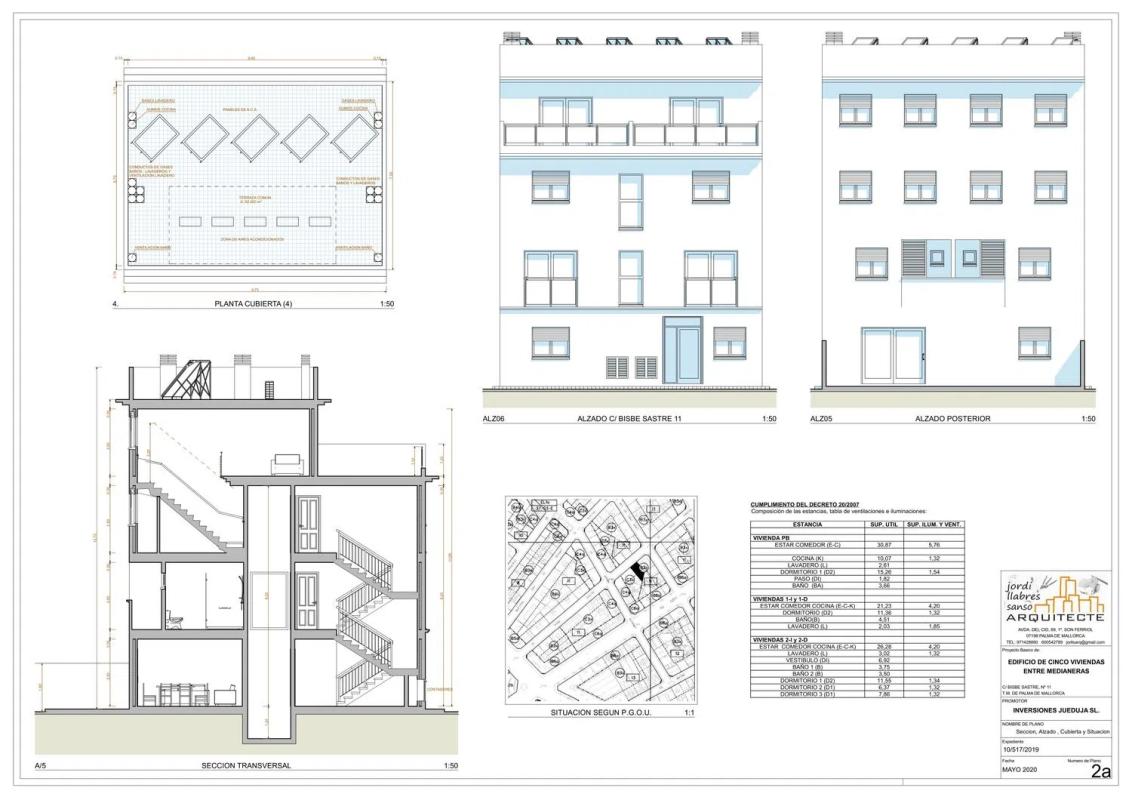 Obra nueva BISBE SASTRE 11 en Palma de Mallorca (Revista) plan 2