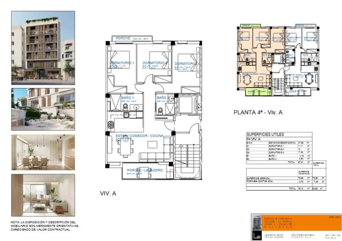Obra nueva AZAÑA MAR en Palma de Mallorca (Revista) plan 1