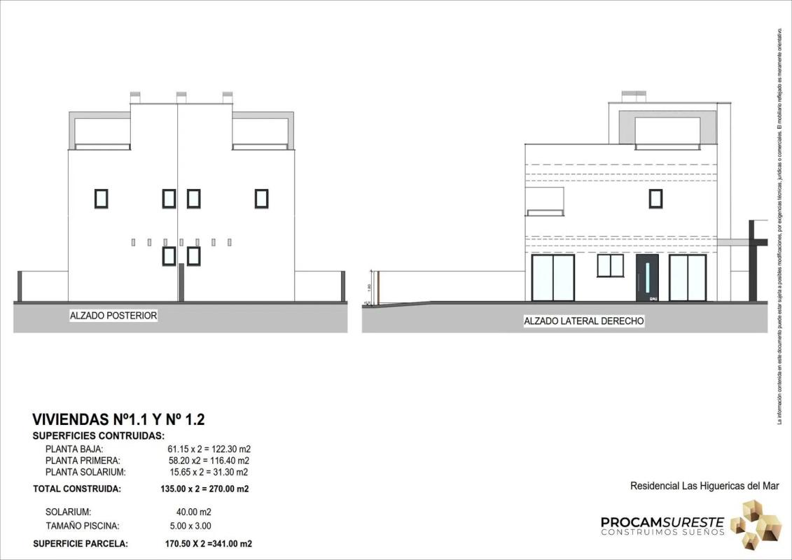 New construction 2 ADOSADOS AZALEA in Pilar de la Horadada plan 1