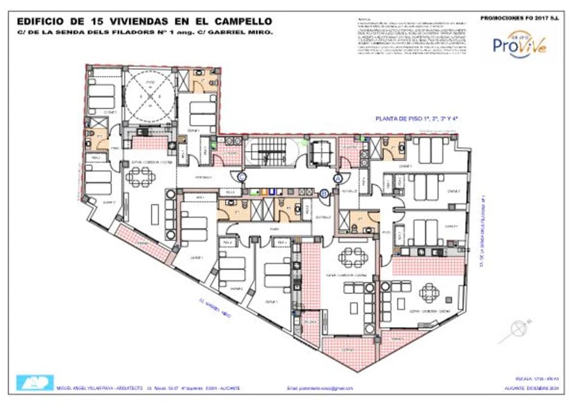 Venta de piso en De la Senda dels Filadors, 1, El Campello
 plan 1