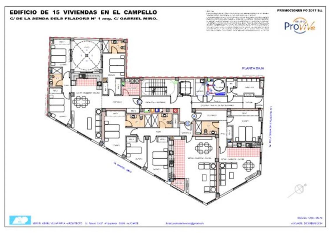 Venta de piso en De la Senda dels Filadors, 1, El Campello
 plan 2