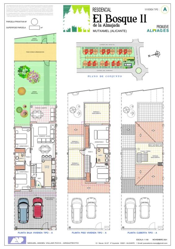 Obra nueva Residencial El Bosque II de la Almajada en Mutxamel (Revista) plan 1