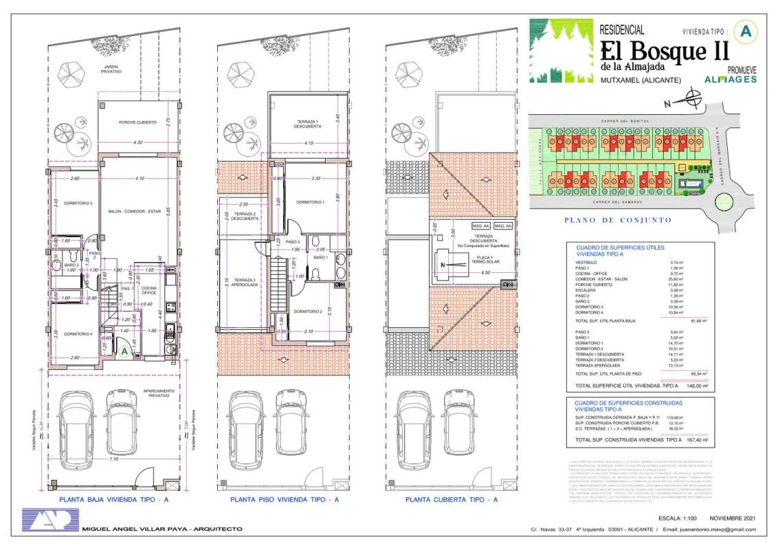 Obra nueva Residencial El Bosque II de la Almajada en Mutxamel (Revista) plan 2