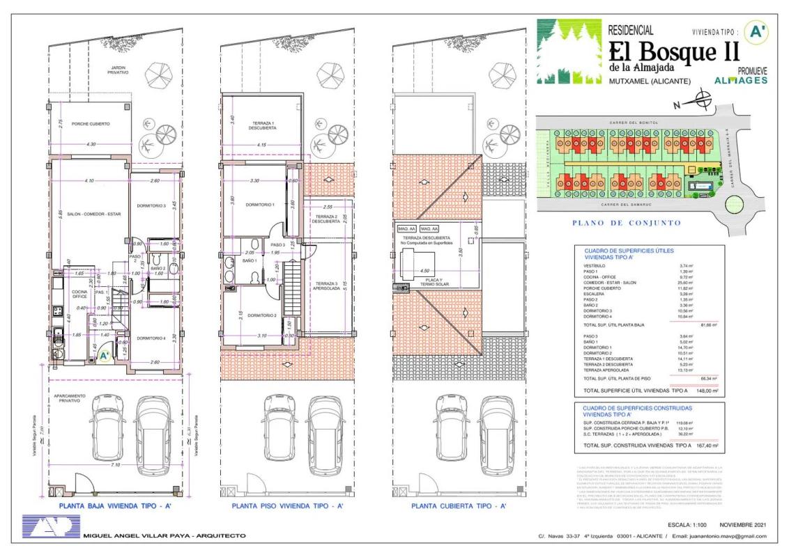 Obra nueva Residencial El Bosque II de la Almajada en Mutxamel (Revista) plan 4