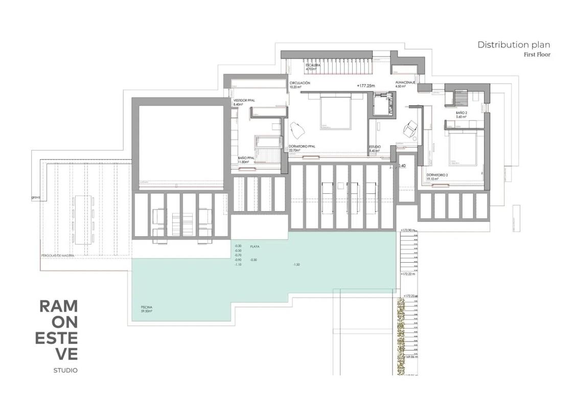 Obra nueva Villa RG26 en Benissa (Revista) plan 2