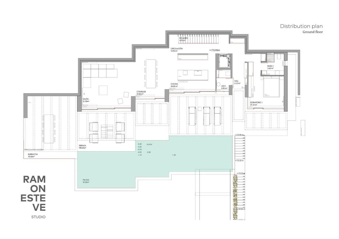 Obra nueva Villa RG26 en Benissa (Revista) plan 4