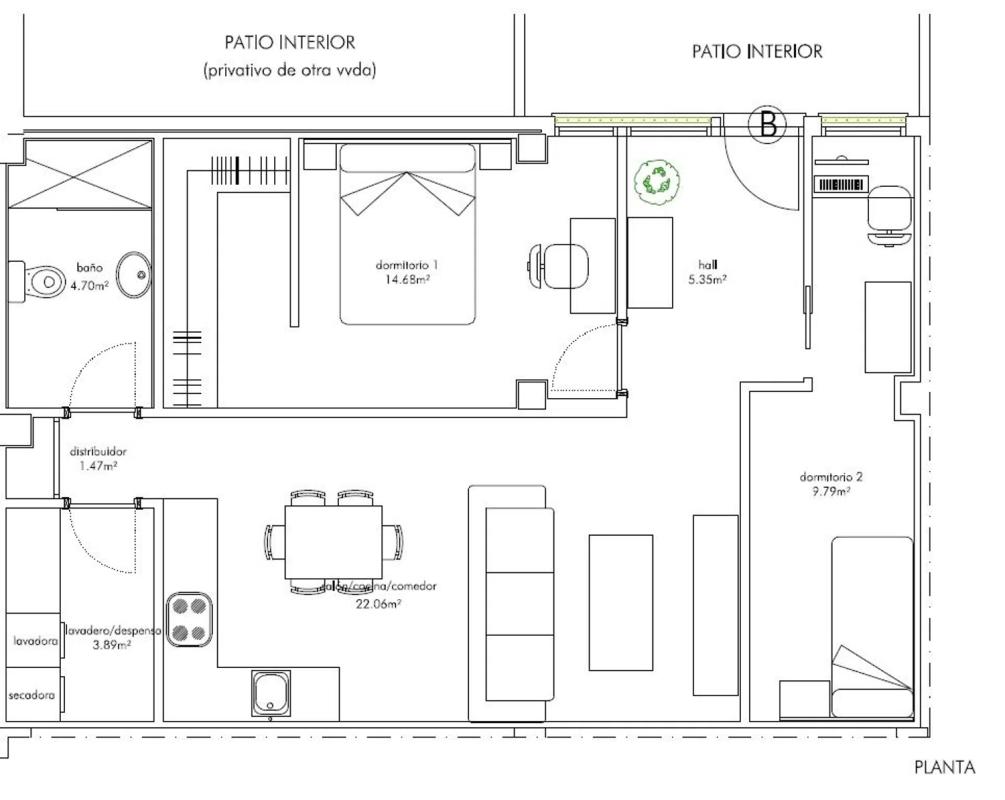Obra nueva en calle Bocoy, Alameda de Solano en Chiclana de la Frontera (Revista) plan 1