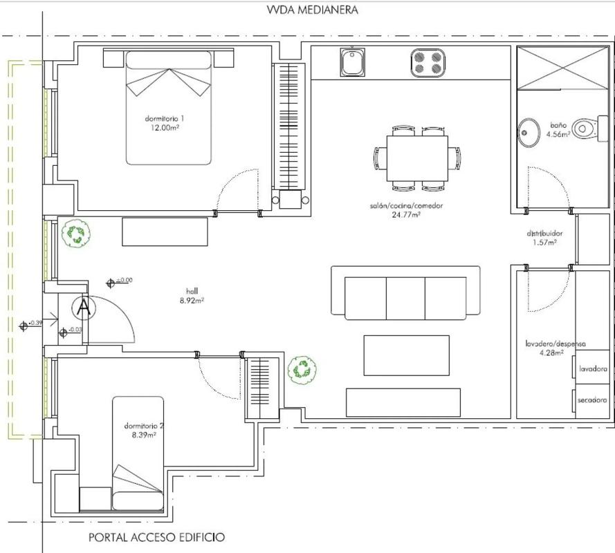 Obra nueva en calle Bocoy, Alameda de Solano en Chiclana de la Frontera (Revista) plan 2