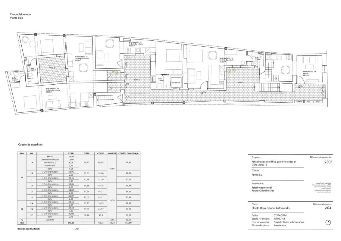 Obra nueva Calle Lealas en Jerez de la Frontera (Revista) plan 1