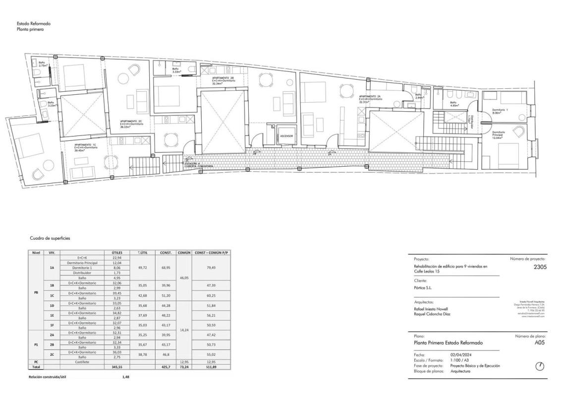 Obra nueva Calle Lealas en Jerez de la Frontera (Revista) plan 2