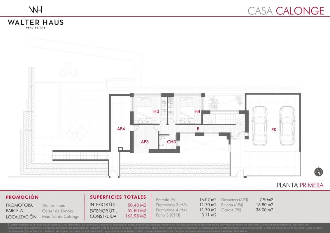 Obra nueva Exclusivo chalet en venta en Calonge en Calonge (Revista) plan 2