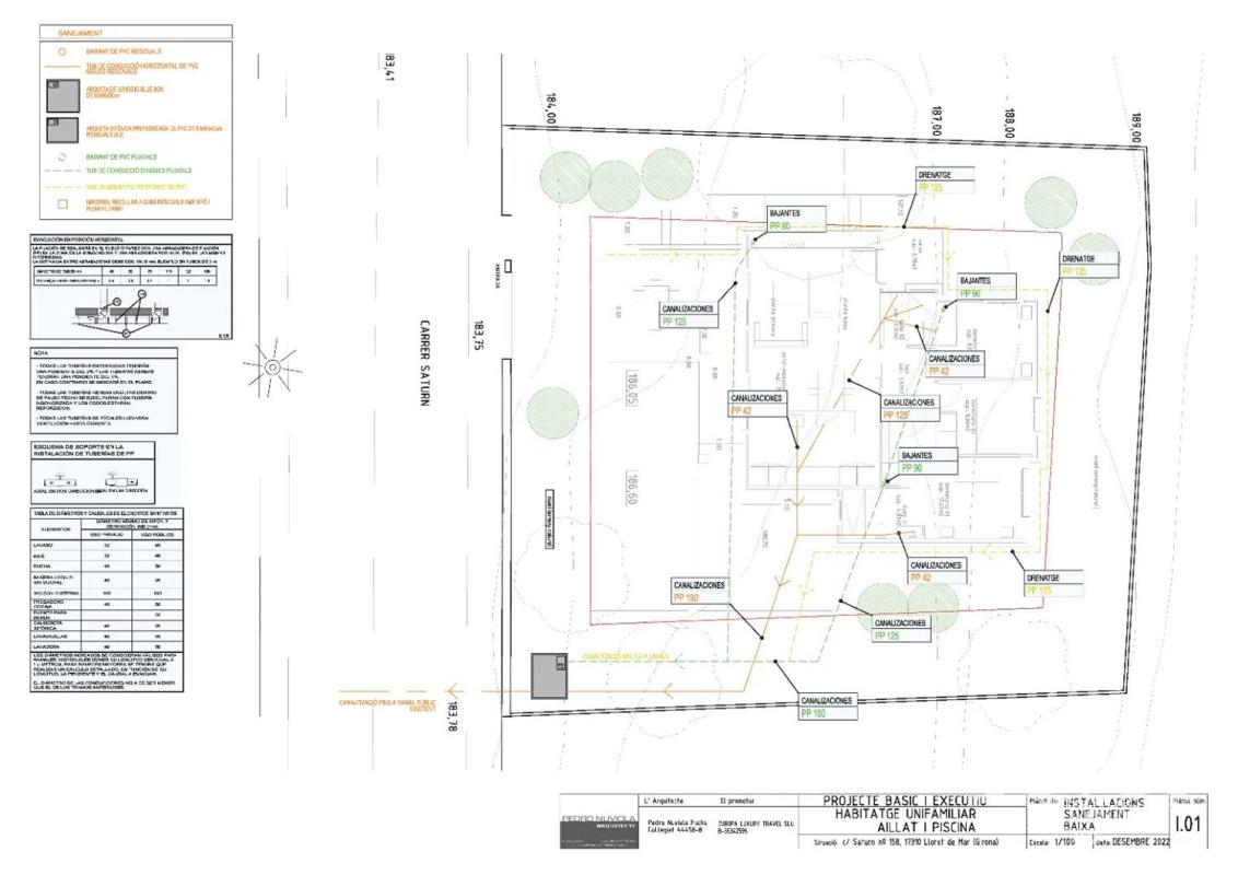 Продажа отдельного шале в  Calle Saturn, 158, Ллорет-де-Мар plan 1