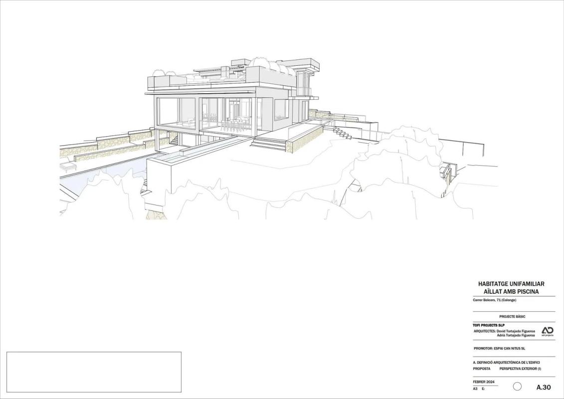 Obra nueva VILLA BALEARS en Calonge (Revista) plan 1