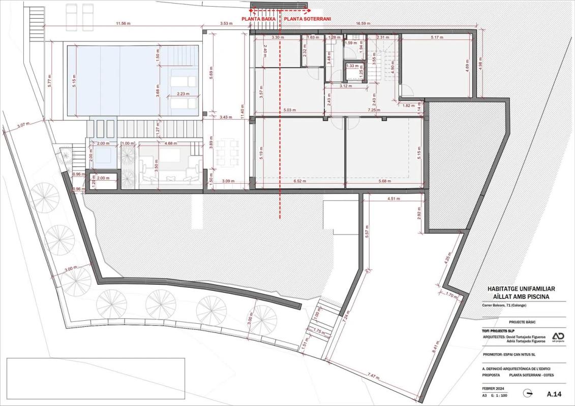 Obra nueva VILLA BALEARS en Calonge (Revista) plan 3