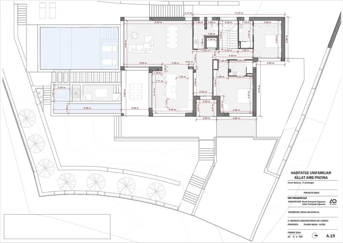 Obra nueva VILLA BALEARS en Calonge (Revista) plan 4