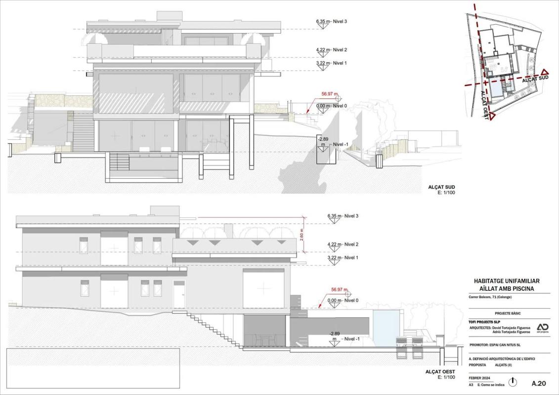 Obra nueva VILLA BALEARS en Calonge (Revista) plan 7