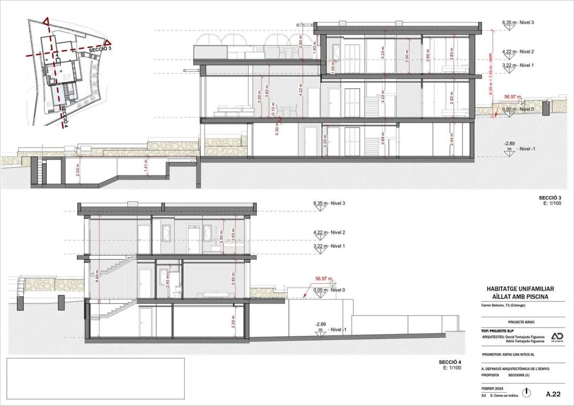 Obra nueva VILLA BALEARS en Calonge (Revista) plan 9