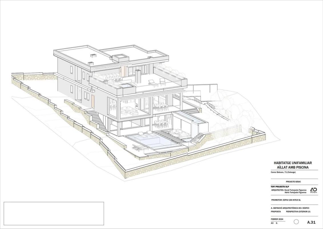 Obra nueva VILLA BALEARS en Calonge (Revista) plan 10