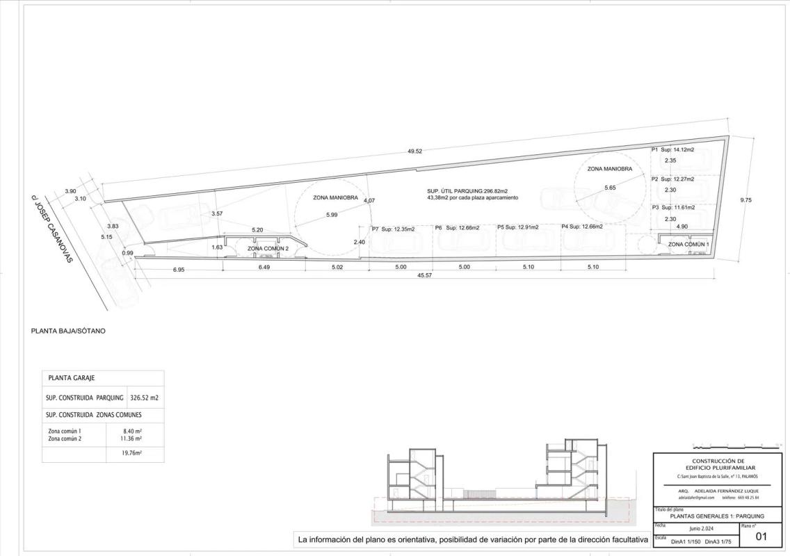 Sale of apartment in Sant Joan Baptista la Salle, 11, Palamós
plan 1