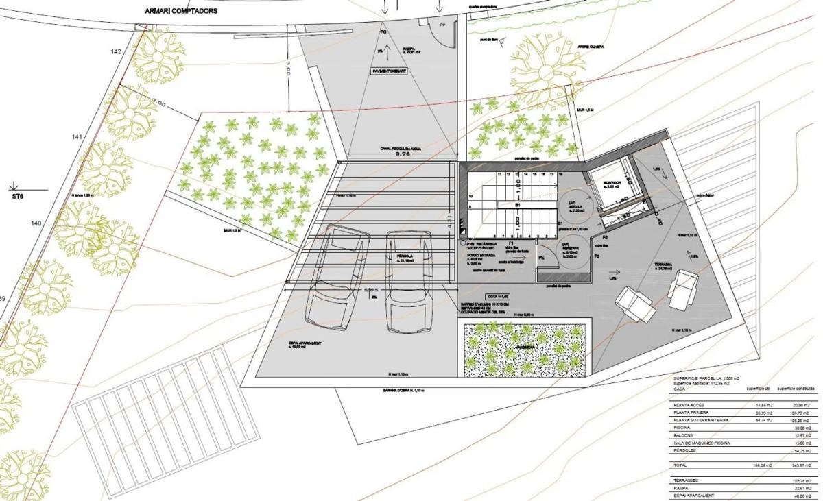 Obra nueva Vivienda en Begur en Begur (Revista) plan 3