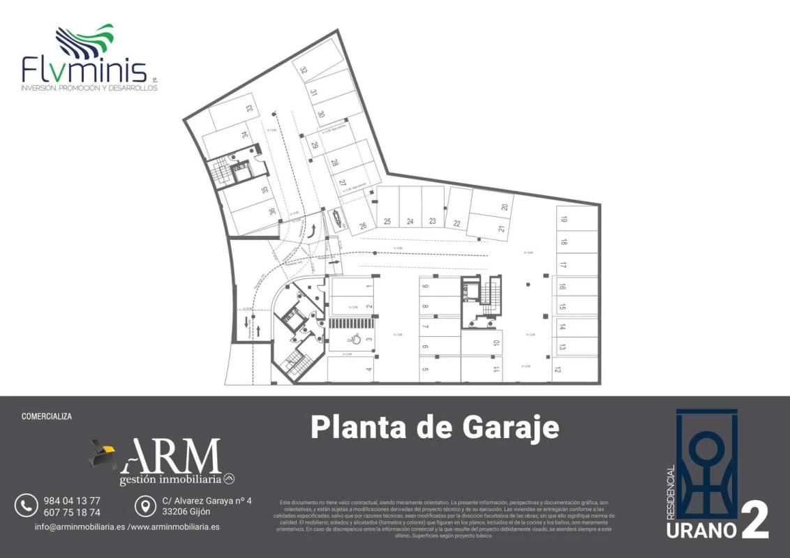 Obra nueva Residencial Urano 2 en Gijón (Revista) plan 1