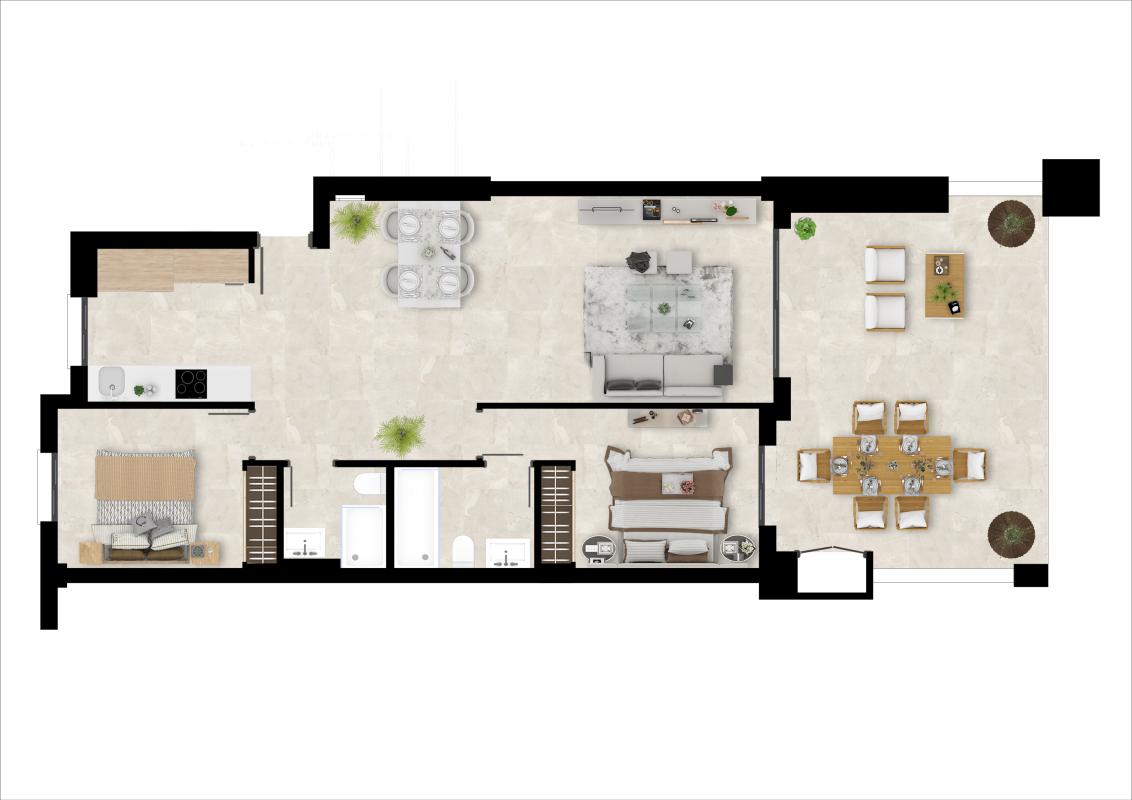 Sprzedaż parteru w Urbanización Arroyo Parrilla, 5B s/n, Casares
 plan 4