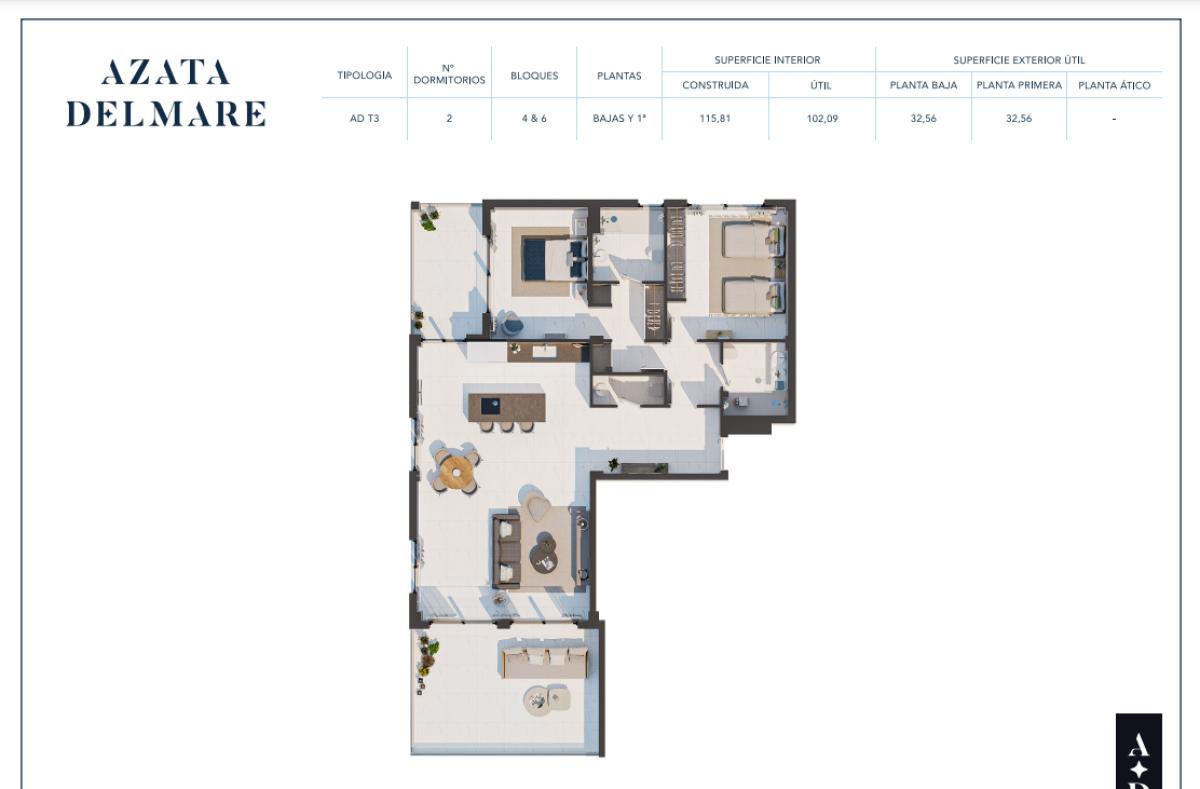 Azata Delmare, Casares
plan 1