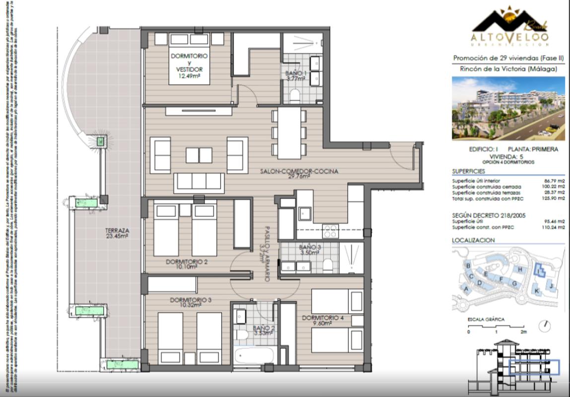 Venta de piso en Calle torrox, 6, Rincón de la Victoria
 plan 1