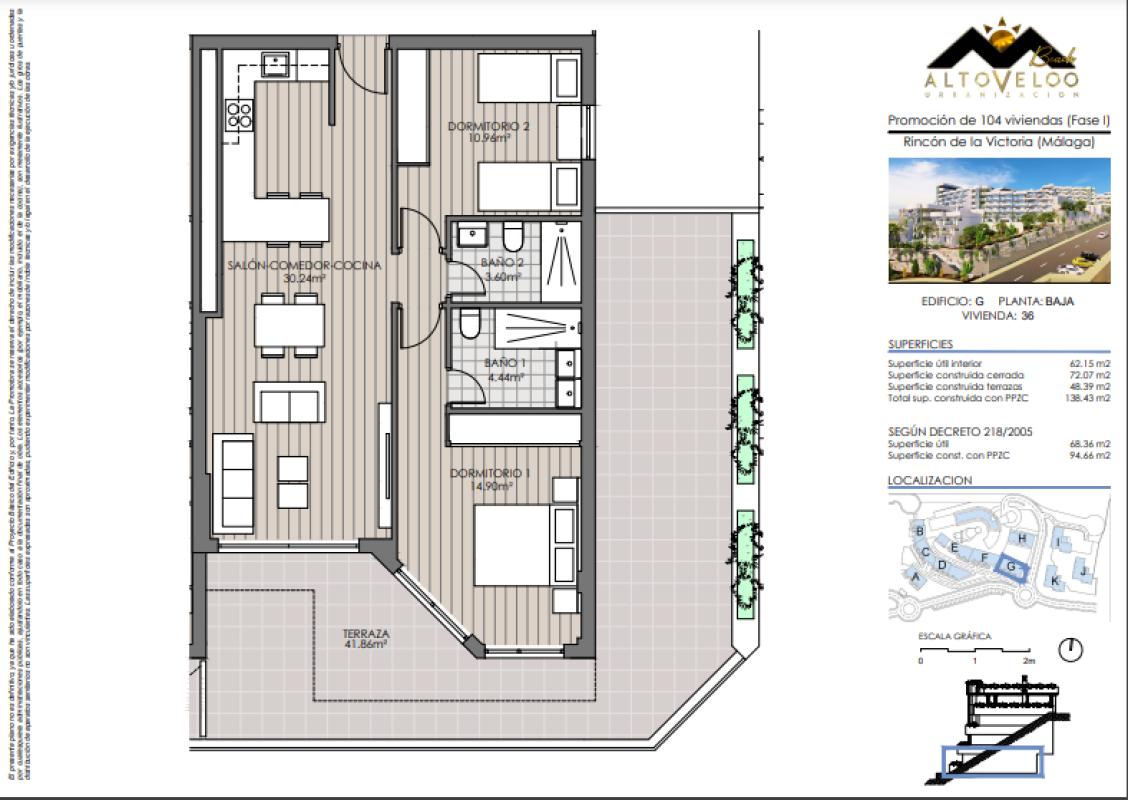 Продажа квартиры на Calle torrox, 6, Ринкон-де-ла-Виктория
 plan 1