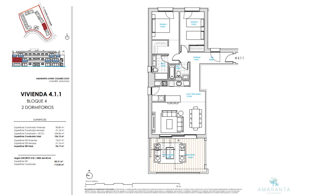 Продажа квартиры на Calle Casares Golf Garden s/n, Касарес
plan 1