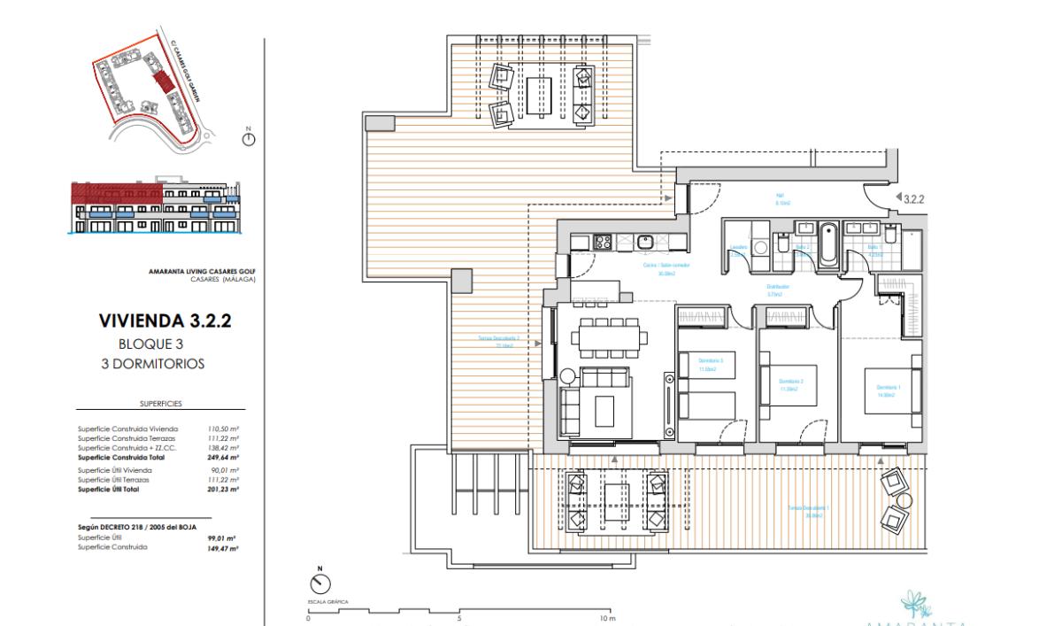 Venta de piso en Calle Casares Golf Garden s/n, Casares
 plan 1