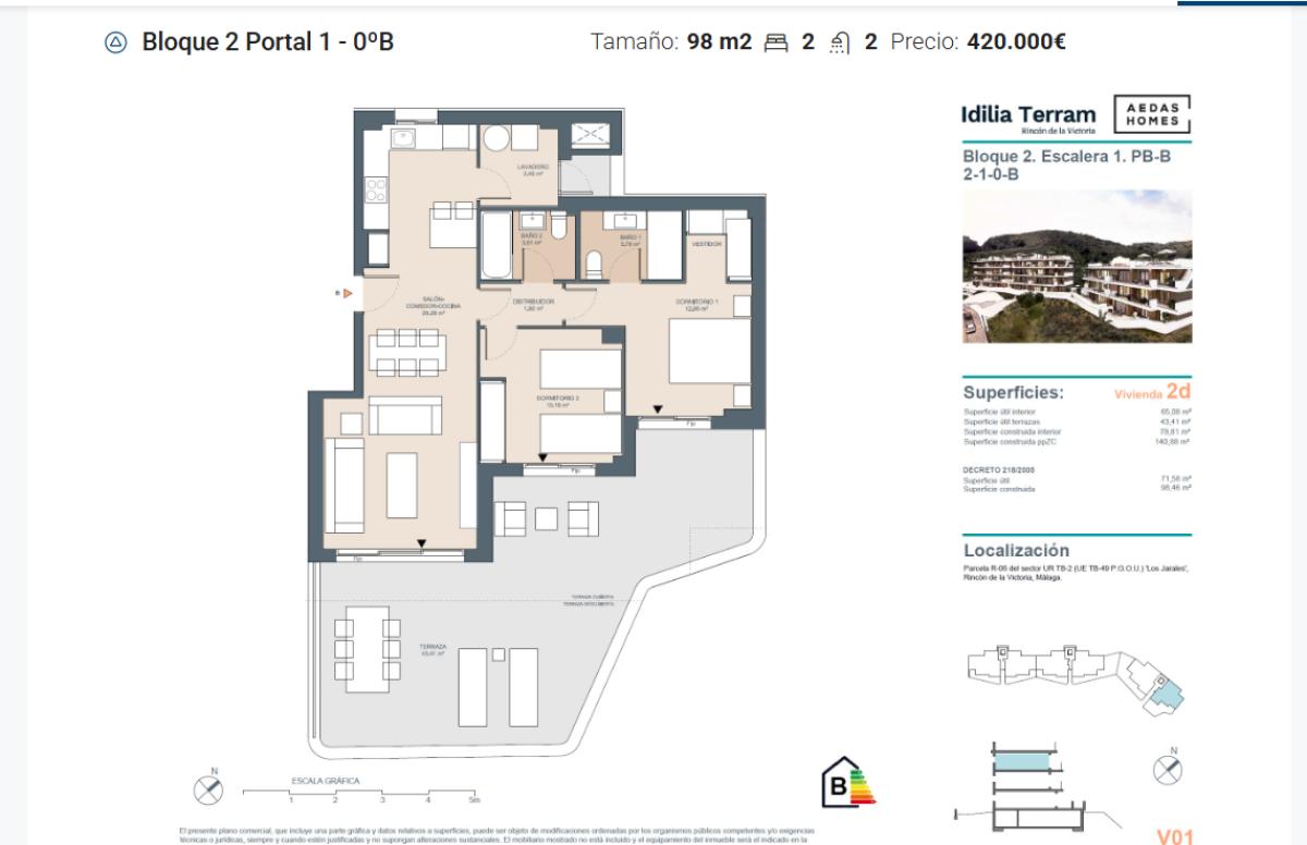 Продажа квартиры в побло, Ринкон-де-ла-Виктория
plan 1