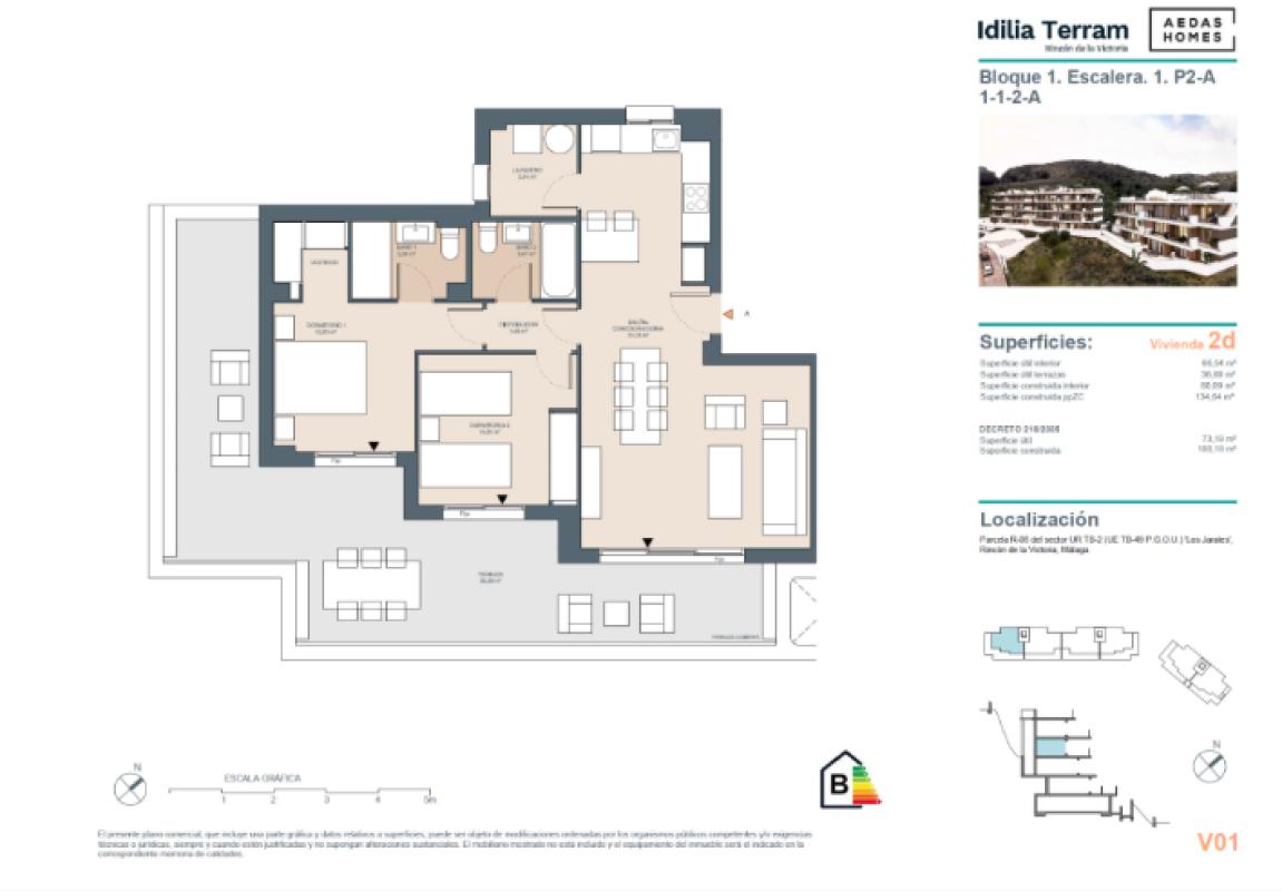 Sale of apartment in village, Rincón de la Victoria
plan 1