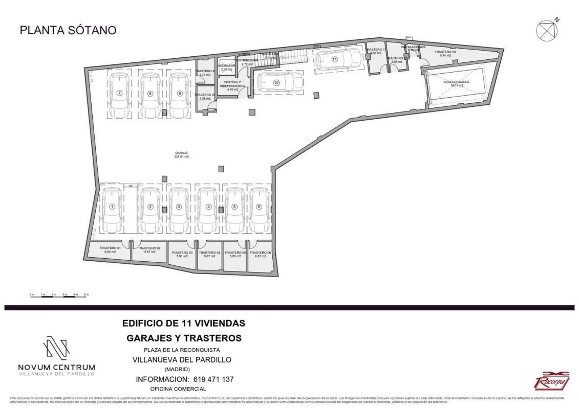 Obra nueva Novum Centrum en Villanueva del Pardillo (Revista) plan 3